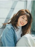 ミディアム×ウェーブ20代/30代/40代/ハレマチ通り