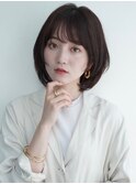 ワンカールレイヤーロブスタイル*ナチュラルボブ*白髪染めOK