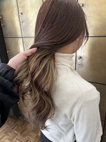 ルーム 富木島店(room)&nbsp;20代30代大人可愛いミルクティーベージュインナーカラー