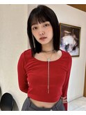 大人ボブ大人ショートボブ切りっぱなしボブ前髪あり前下がりボブ