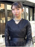 【阿部菜乃花】結婚式卒業式ヘアセットタイトヘアアレンジ