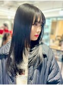 韓国前髪顔周り×つや髪レイヤーカット　　美髪/イメチェン