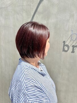 ブランチヘアー(branch hair) ショートボブ×ボルドーカラー
