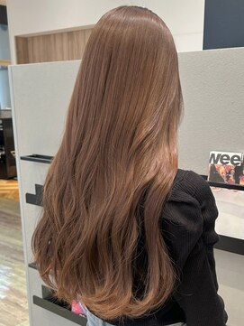 ケーツー あべのキューズモ-ル店(K-two) ブリーチベース*ブラウンベージュカラー*ダブルカラー*ロング