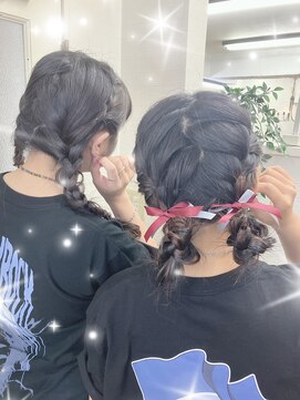 ビーンヘアスタジオ 蒲田(Bean hair studio) 仲良しツイン☆