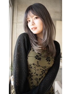 ホロン 池袋(HOLON) 池袋美容室HOLON【ミルクティーグレージュ/レイヤーカット】