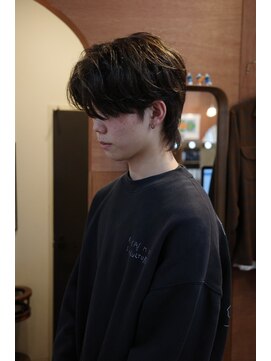 エディ(Edy) メンズウルフカットマッシュウルフニュアンスパーマ眉毛カット