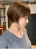 楽にまとまる王道ショート/横山/艶髪/艶カラー/髪質改善