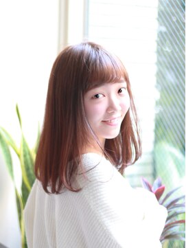 ヘアサロン トラヴィス(hair salon Travis) ワンカールが可愛いアレンジ自在のナチュラルセミロング