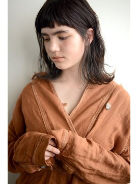 ガレージ バイ グリーン 原宿 表参道(Garage by green) 《loki》ショートバング×nuanceミディ