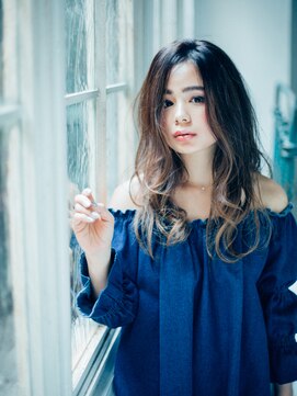 美容室 フラワー 平井店(flower) センターパートで大人ロング【平井】