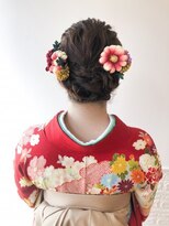 アルクバイネオリーブ 荻窪店(arc by neolive)&nbsp;着物にピッタリ編み込みフルアップ☆arc by neolive 荻窪