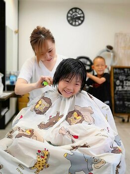 ヘアートルウィ(HAIR Tleu'i)の写真/【お子様同伴OK/キッズスペース有】子育て中スタッフ在籍だから相談しやすい♪忙しいママの味方な人気Salon