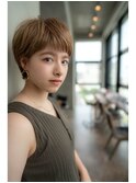 『AUSTIN』ダブルバングブランジュ×小顔ワンサイドショート