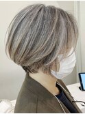 テラコッタ/ピンキーショート/シースルーバング/ヨシンモリ