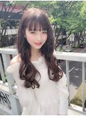テラコッタ/韓国風ヨシンモリ/流れるレイヤー/前髪カール[銀座]