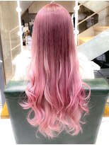 デイズ(days)&nbsp;暖色系カラー】ナチュラルピンクグラデーションカラーロング