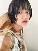 ショート ボブ  顔まわりレイヤー