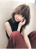 韓国風くびれヘア似合わせカットアースカラーデザインカラー