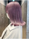 パープルボブ_チェリーブラウンフェミニンロング_ba403252