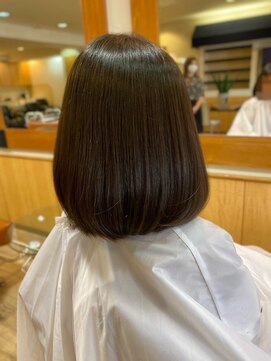 ジータヘアデザイン 立会川店(GHITA hair design) キッズカット　結べる長さを残したボブ