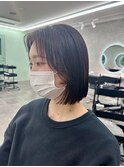 タッセルボブ/顔周りカット/韓国/ボブ/千葉駅【白井愛海】