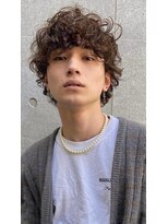 ノラ ヘアーサロン(NORA HAIR SALON) メンズウルフダウンパーママッシュスパイラルパーマ