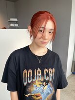 ヘアーエスクールシーユー 枚方T-SITE店(hair S.COEUR×Cu)&nbsp;オレンジカラー