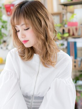 カバーヘア ブリス 戸田公園西口店(COVER HAIR bliss) 外国人風ふんわりフェザーウェーブオン眉c5戸田公園20代30代40代