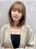 レイヤー/ネビージュ/韓国ヘア/イメチェン/縮毛矯正/新宿