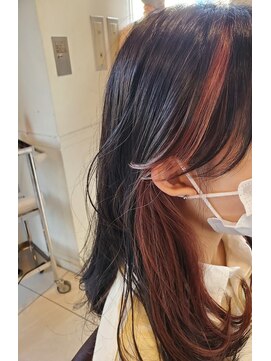 フロア(FLOOR) フレーミング＆インナーカラー（ピンクベージュ）