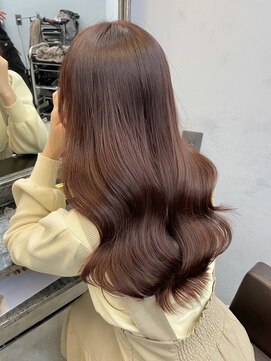 オズ 安積店(OZ) ダブルカラー外ハネボブインナーカラーハイライトケアブリーチ