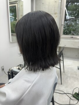 ディジョン(Dijon) 韓国顔まわりレイヤーカットグレージュオリーブベージュブラウン