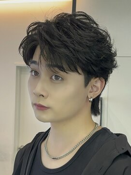 ビューエヒメ(VIEW EHIME) 韓国風センターパートシースルーバングメンズ透明感カラー