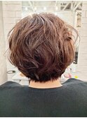 ウェーブショートボブ