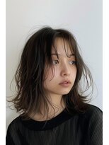 ラナ 新宿(lana)&nbsp;ミディアム/ブラウン/オリーブカラー/【lana hair新宿】