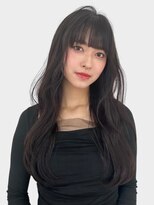 ユーフォリア 渋谷グランデ(Euphoria SHIBUYA GRANDE) ダークラベンダー 暗髪 レイヤースタイル 顔まわりカット