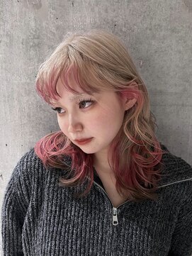 モニカ(MONIQA) milk tea× pink×brown×design color