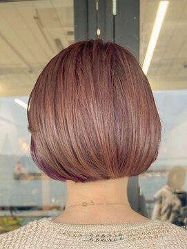 フィルム(FiLMs) ショートボブ/ピンクブラウン/ブリーチなしカラー