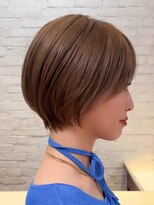 表参道白髪ぼかしウルフショートボブアッシュベージュ30代40代