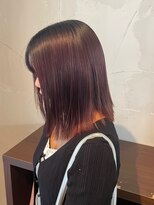 シュシュ 宜野湾店(chou chou)&nbsp;くびれヘア/アプリコットオレンジ/夏のヘアアレンジ/宜野湾