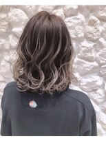 ヘアサロン エフ 渋谷(F)&nbsp;#バレイヤージュ　##ミルクティーベージュ　#アッシュベージュ