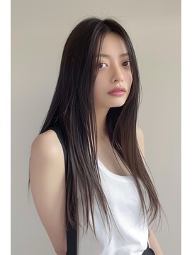 ルアナ(Luana) 艶暗髪ストレートスタイル