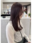 韓国前髪顔周りロング×レイヤーグレージュ[堀江/髪質改善]