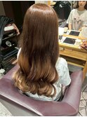 【横浜/横浜駅】透け感ベージュ×艶カールロング