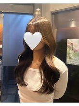 ヘアーサロン ウィング(HAIR SALON Wing)&nbsp;赤坂＊レイヤーカットくびれ巻き韓国スタイルブリーチなしカラー