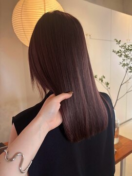 ブリーチなしダブルカラー/ラベンダー/髪質改善