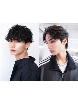 初メンズサロン歓迎◎#渋谷駅#メンズカット#ニュアンスパーマ#センターパート#韓国#学割U24＃men's#眉毛