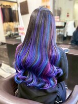 メルシー 大阪梅田店&nbsp;派手可愛い♪原色バレイヤージュ♪