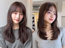 巻くだけで決まる再現性[三宮元町駅/レイヤーカット/顔周りカット/韓国/髪質改善]